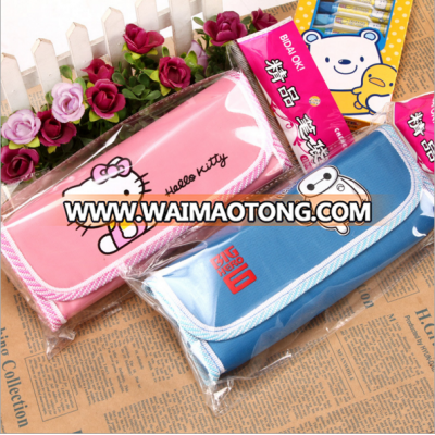 Factory directly wholesale custom logo printing nylon pencil bag