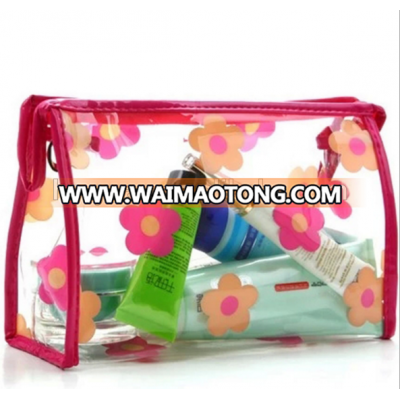 New design transparent ladies wholesale transparent pvc cosmetic travel bag