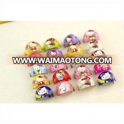 Hot selling wholesale cheap printing gift ring for children